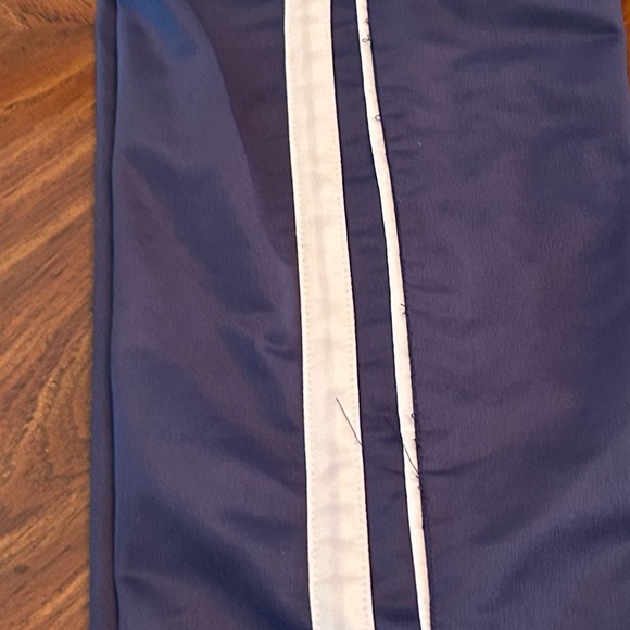 Boys Navy Blue Track Pants with White Stripes Bottom zipper Boys  14 - Picture 4 of 5